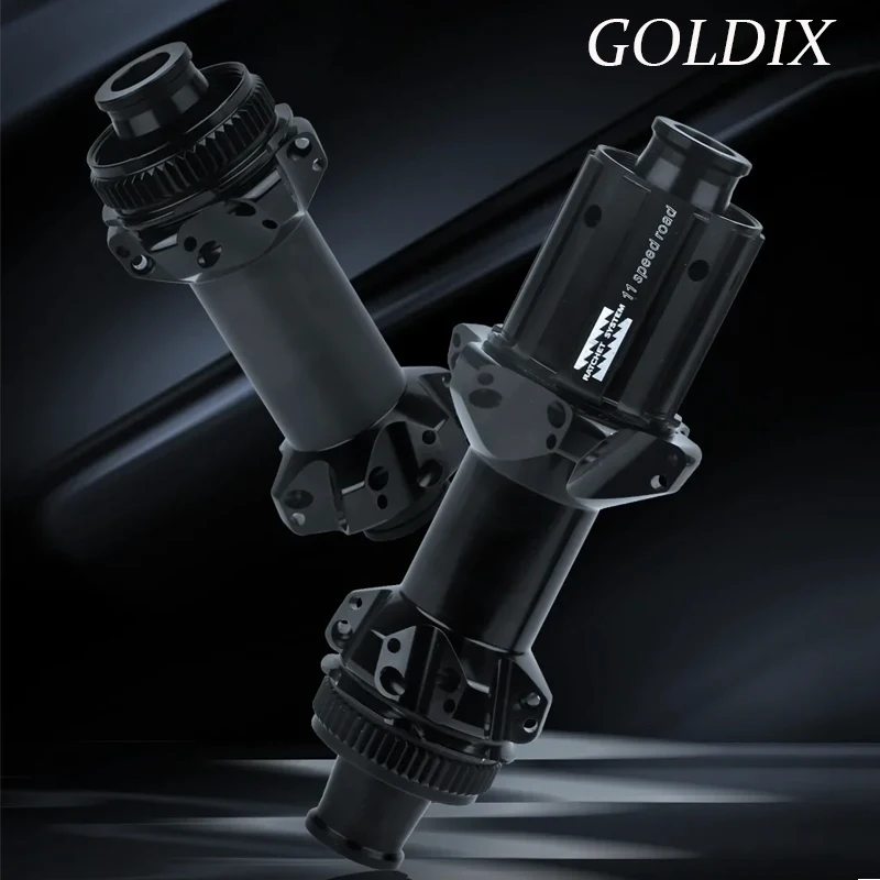 

GOLDIX Bicycle Hub Sealed Bearing Ratchet 36T 2:1 Straight Pull V-Brake Central lock Disc Brake 18H 21H 24H for road Bicycle