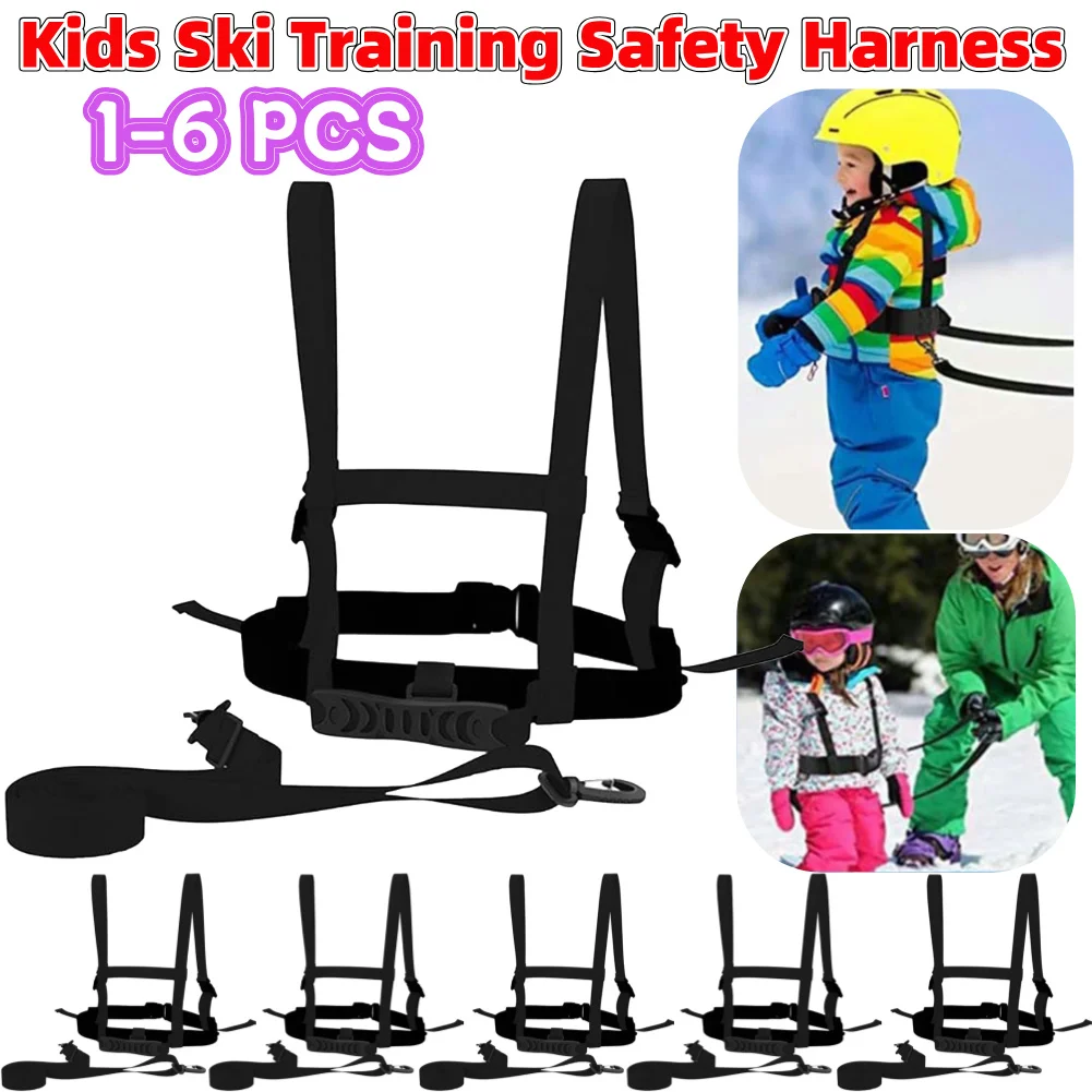 1-6PCS Kids Ski Harnas Ski Carrier Strap Snowboard Schouderriem Veiligheid Betrouwbaarheid voor Schaatsen Skateboarden Snowboard Roller