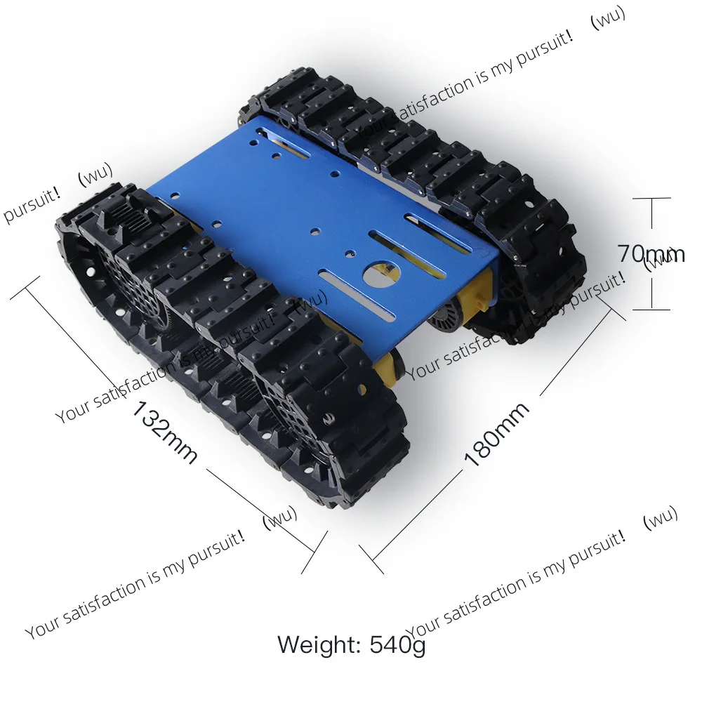TC101 Rubber Track Chassis 4wd Track Robot TT Motor DIY Compatible Arduino