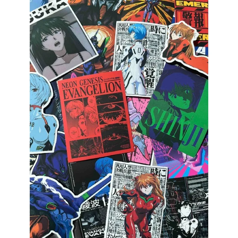 

Neon Genesis Evangelion Trendy Stickers Asuka Langley Soryu Ayanami Rei Laptop Host Graffiti High-looking Stickers Game Anime