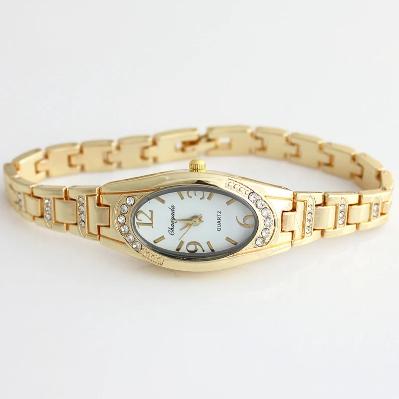 Hot Popular Casual Lady Women's Fashion Watches Girl Rose Gold Stainless Steel Watch Bracelet Luxury Dress Quartz Wristwatch O80