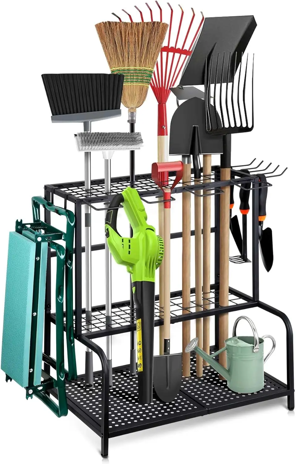 

Garden Tool Organizer, Large Yard Tool Tower Ra For Garage Organization And Storage, Gardening Tool Stand For Shed Or Outdoor,