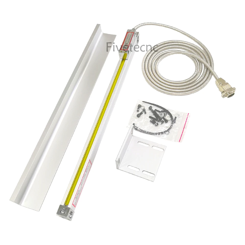 Imagem -04 - Dro Readout Digital Sensor de Medição Fresadora de Torno Codificador de Escalas Lineares Régua Óptica 0005 mm 5v
