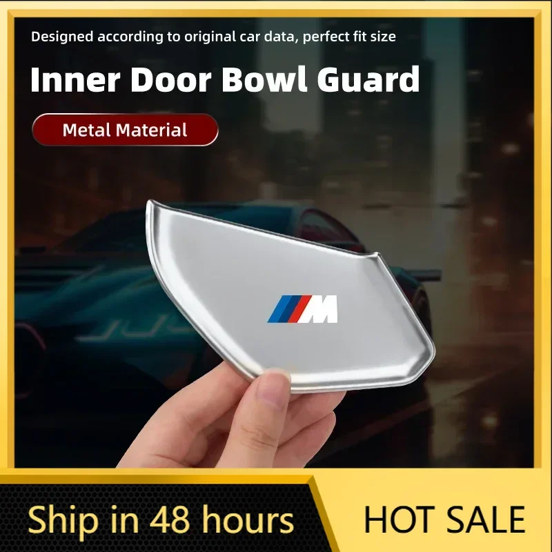 

Наклейки-накладки из нержавеющей стали для защиты внутренних ручек дверей автомобиля, 4 шт., для BMW M E46 E90 E60 F30 F10 E39 E36 F20 G30 G20 E87