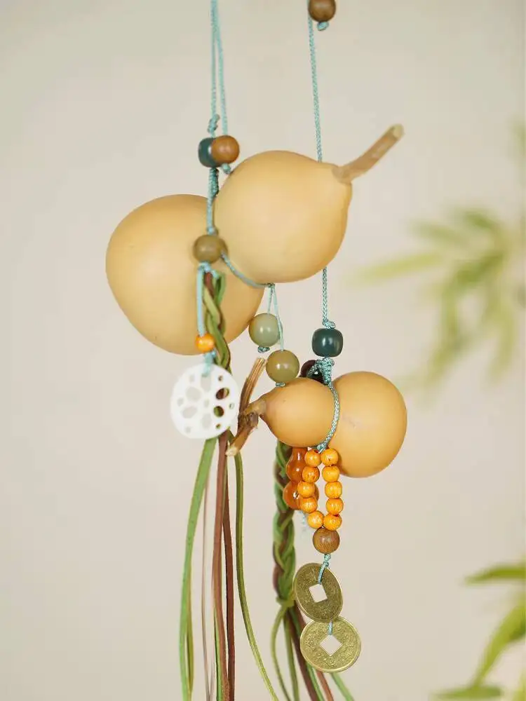

New Xiaoyao Natural Gourd Hangings Hanfu Women Waist Hanging Antiquities Bag Pendant Safety Accessories