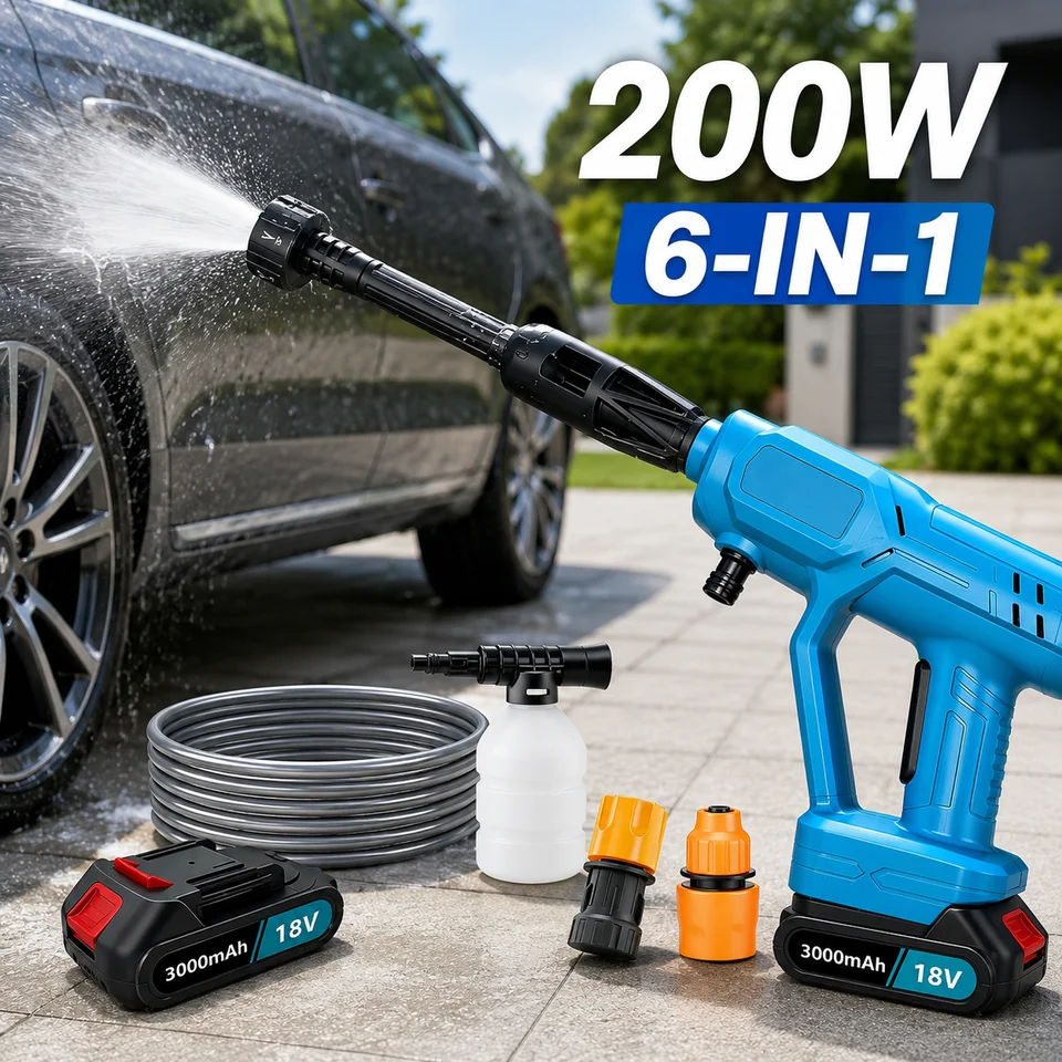 200W Portable Cordless Garden Water Spray Gun