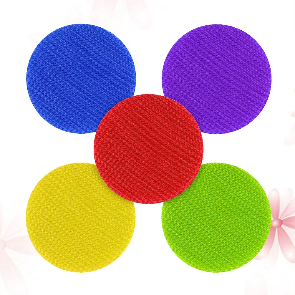 30 pezzi 10 cm pennarelli rotondi per tappeti adesivi circolari appiccicosi per giochi per bambini attività in classe etichette spot per allenamento a casa riutilizzabili