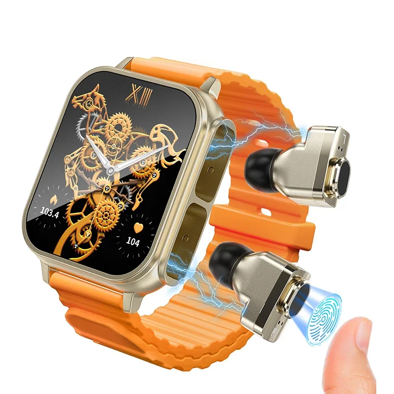

2026 TWS Smartwatch for Men Women Sports 2 In 1 Smartwatch With Headphones Bluetooth Call Fitness Health Monitoring Smart Watch