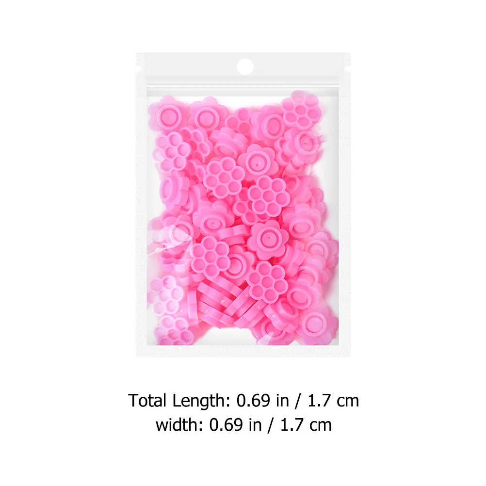 100개 일회용 글루 컵 속눈썹 연장 도구 안정적인 건조 방지 메이크업 용품 접착제 컵