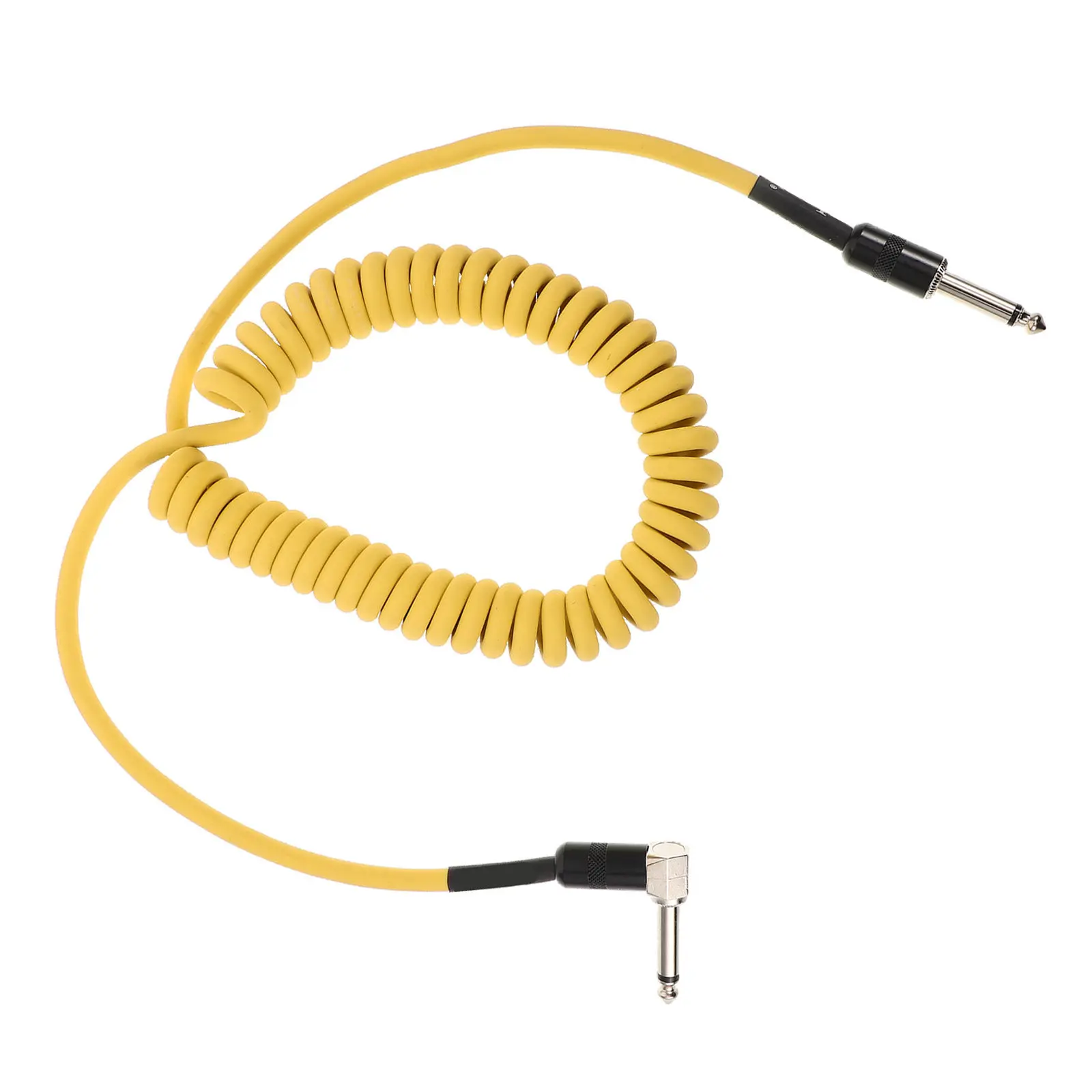 

Electric Guitar Instrument Cable Coiled Spring Design Straight Right Angle Plug Guitar Amp Cable Pedal Board Connector Effect