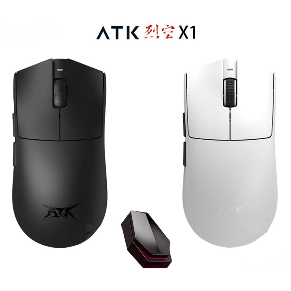 ATK Blazing Sky X1 Mouse Three Modes Wireless Mouse 8K Low Latency Lightweight FPS E-sports Gaming Mouse Pc Gamer Accessories