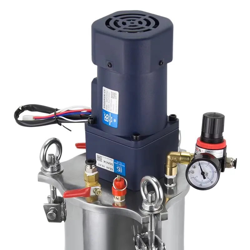 2/3/5L High Quality Electrical Mixing Blade Stainless Steel Air Pressure Glue Dispensing Pressure Tank Container Mixing Tool