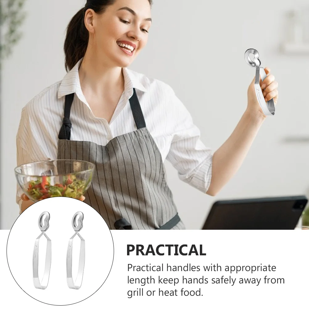 

4 pcs Steel Escargot Snail Clip For Kitchen Escargot Tongs Snail Serving Clip Shellfish Food Tool Kitchen Bbq Restaurant Use