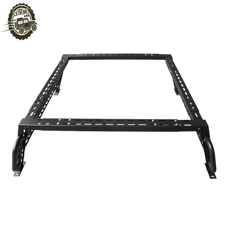 

Pickup Truck Bed Modified Gantry Frame Anti Room Roll Rack Cross Bars Frame Car Guardrail Rear Bucket Box Device Trailer Hitch