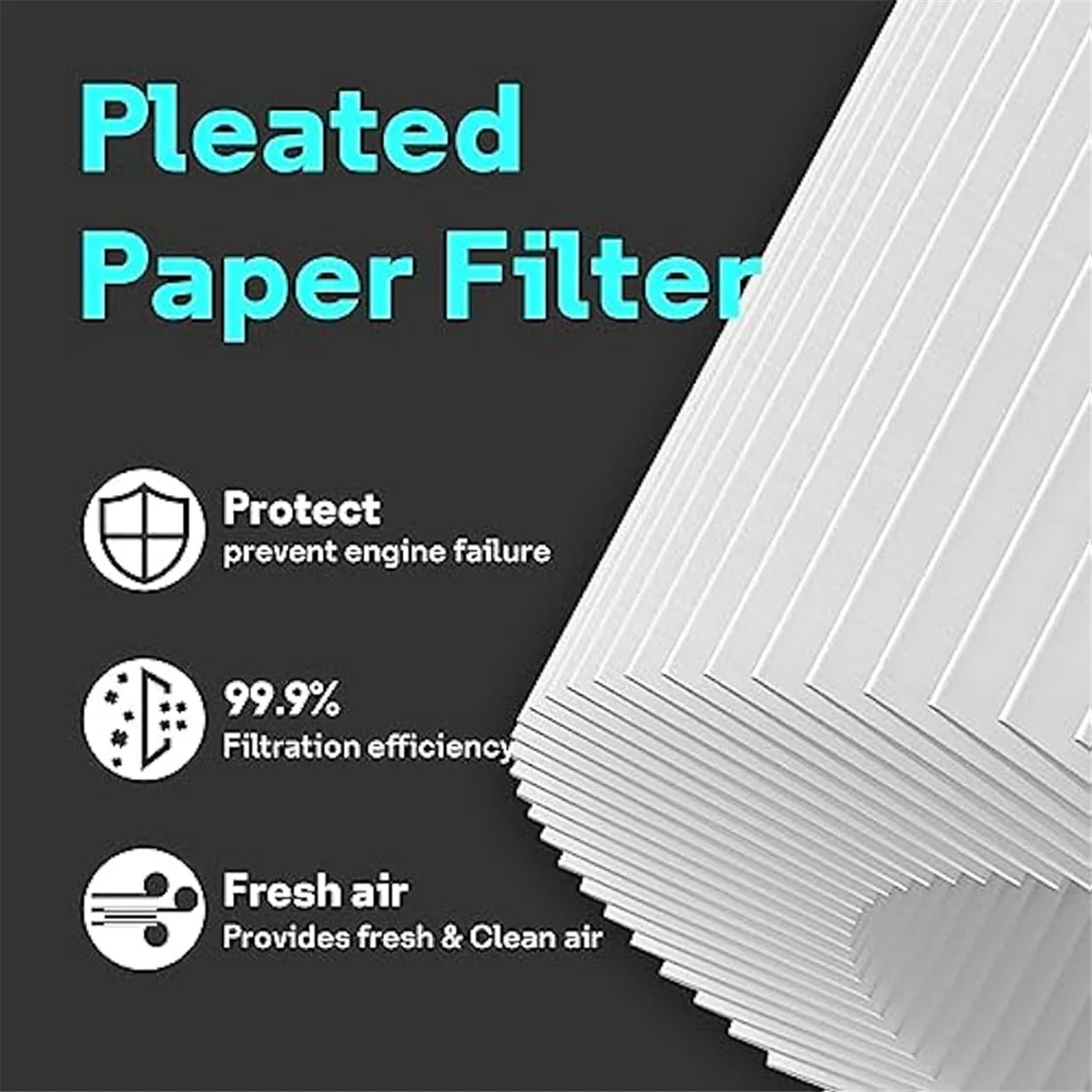 

ABFKL 4Pcs 593260 Lawn Mower Air Filter for Briggs and Stratton 550Ex 675Exi 725Exi Series, 798452 Air Cleaner Filter