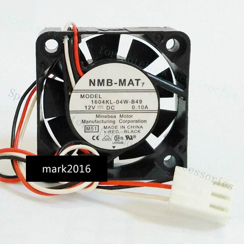 A+ NMB 1604KL-04W-B49 Fan 40*40*10mm 0.10A 3pin