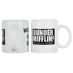 Komik kahve fincanları seramik Dunder Mifflin, Ofis, dünyanın en iyi patronu, kahve, çay, süt, kakao, kupalar, hediyeler, doğum günü, benzersiz, 350ml, yepyeni, 1 adet Kupa patronunun 6 büyük satışı-no. 1