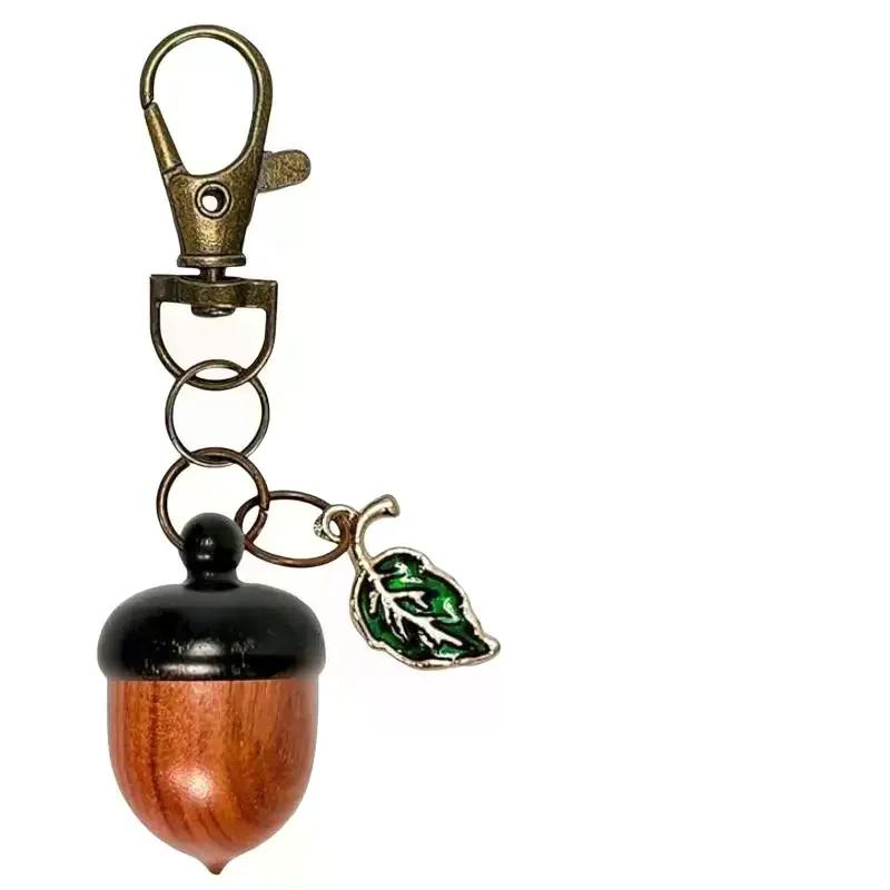 Acorn Shape Medicine Pill Box Mini Portable Medicine Tablet Container Store Small Items Keychain Durable Granule Storage Box