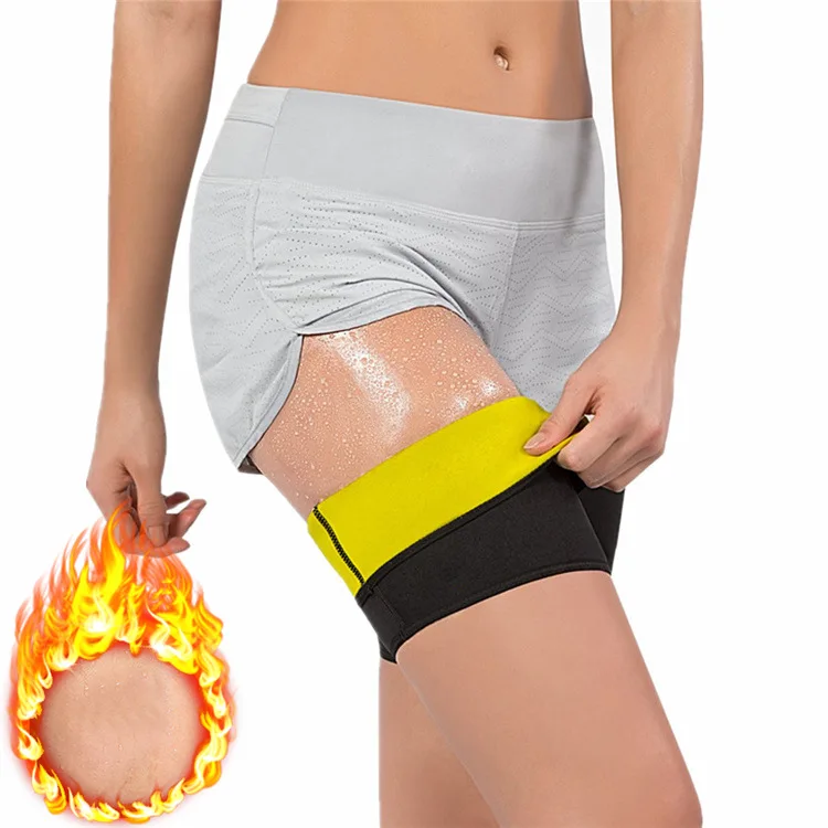 1Pair 2023 New Sauna Slimming Leg Sleeves Body Shaper Trimmer Thigh Sweat Shapewear Toned Muscles Band Thigh Slimmer Weight Loss