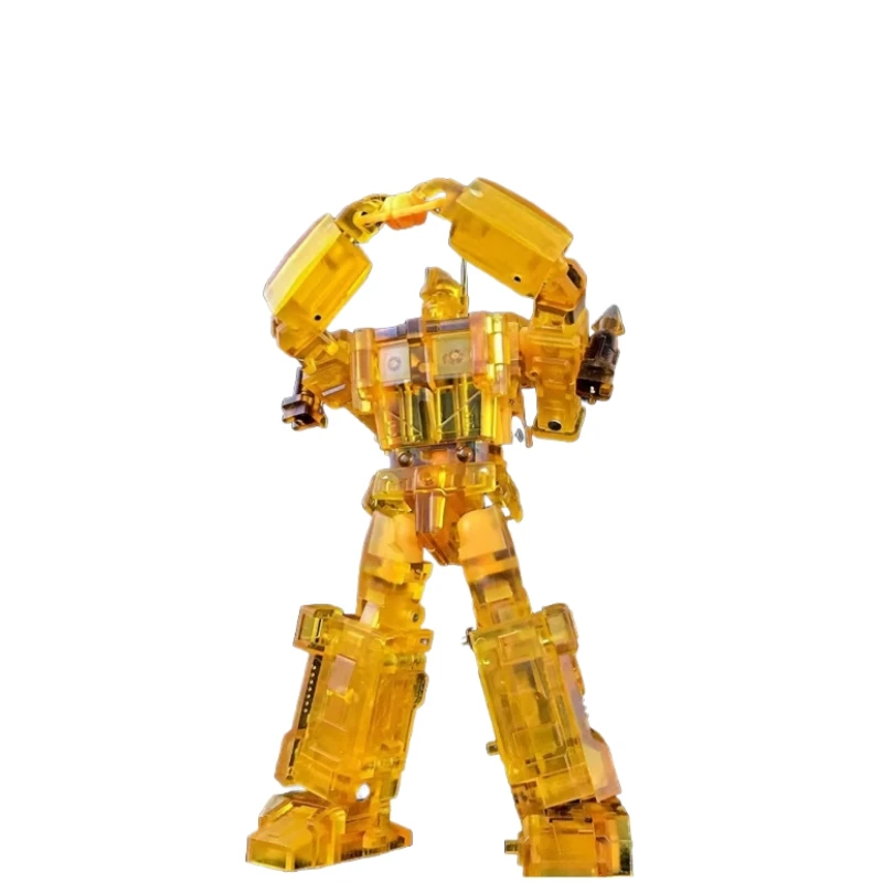 Disponibile piccola proporzione camion deformato colore trasparente serie modelli figurine decorazioni per il desktop collezione regali di festa