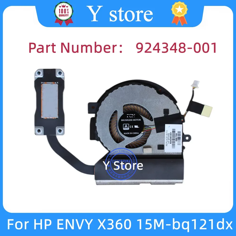 Y Store New Original For HP ENVY X360 15-BP 15M-BQ 15-BP1052NR 15-BP108CA 15M-BP012DX 924348-001 DFS561405PL01 Heatsink With Fan