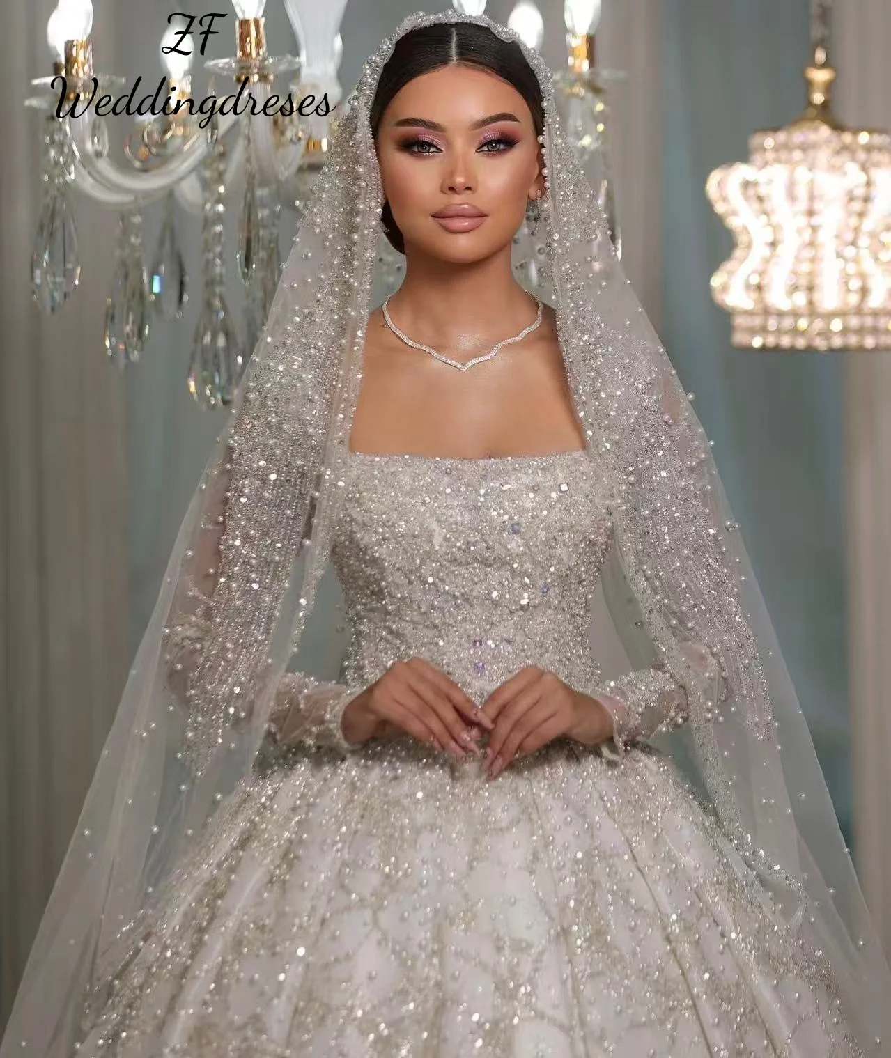 Thumbnail 3 - #26 New Womens Long Sleeve Wedding Dress Arrivals