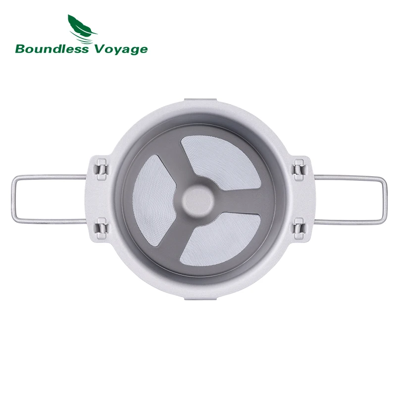 Boundless Voyage Titanium Coffee Filter Hand Brewed Rosebox Ultralight Portable Foldle Hanging Ear Mini Strainer Mesh