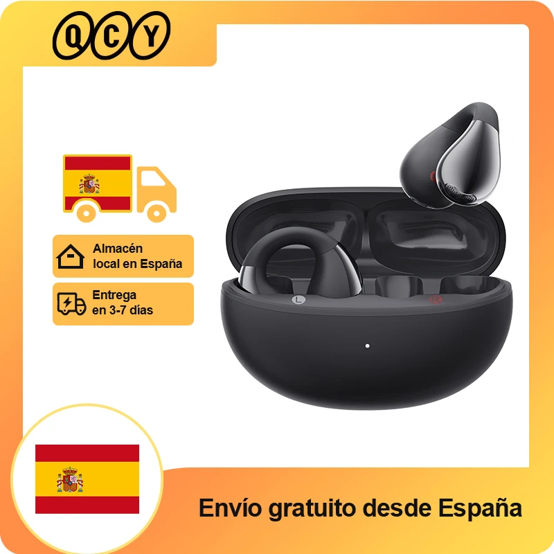 QCY Crossky C30 auriculares con Clip para la oreja Bluetooth 5,4 inalámbricos de oído abierto deportes TWS auriculares de doble conexión