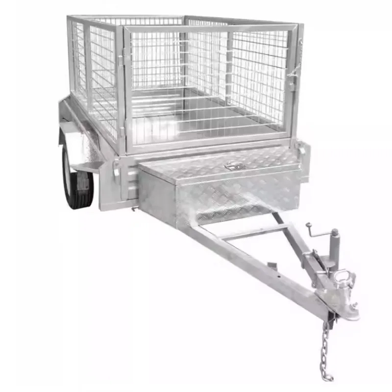 7 * 14 Dump Box  Customized Tilt Light Agricultural Single Axle Box Truck Trailer