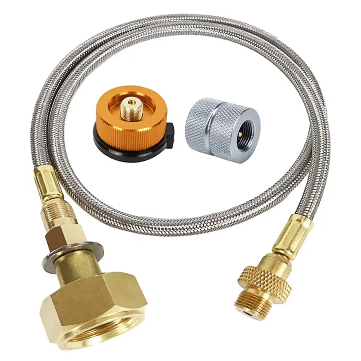 2026 New EU Camping Gas Stove Propane Refill Adapter Gas Tank Connection Line Outdoor Burner Adapter LPG Cylinder Hose Connector