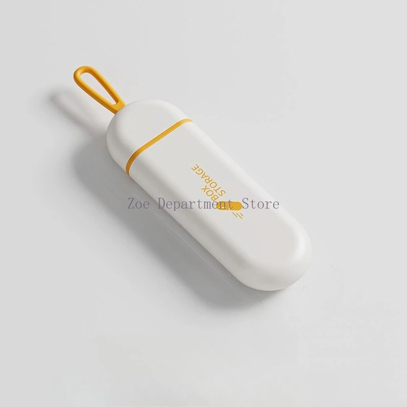Portable Colorful 3 Spaces Medicine Case Health Care Container Case Pill Box Splitters Travel Pill Box Tiny Box Easy to Carry