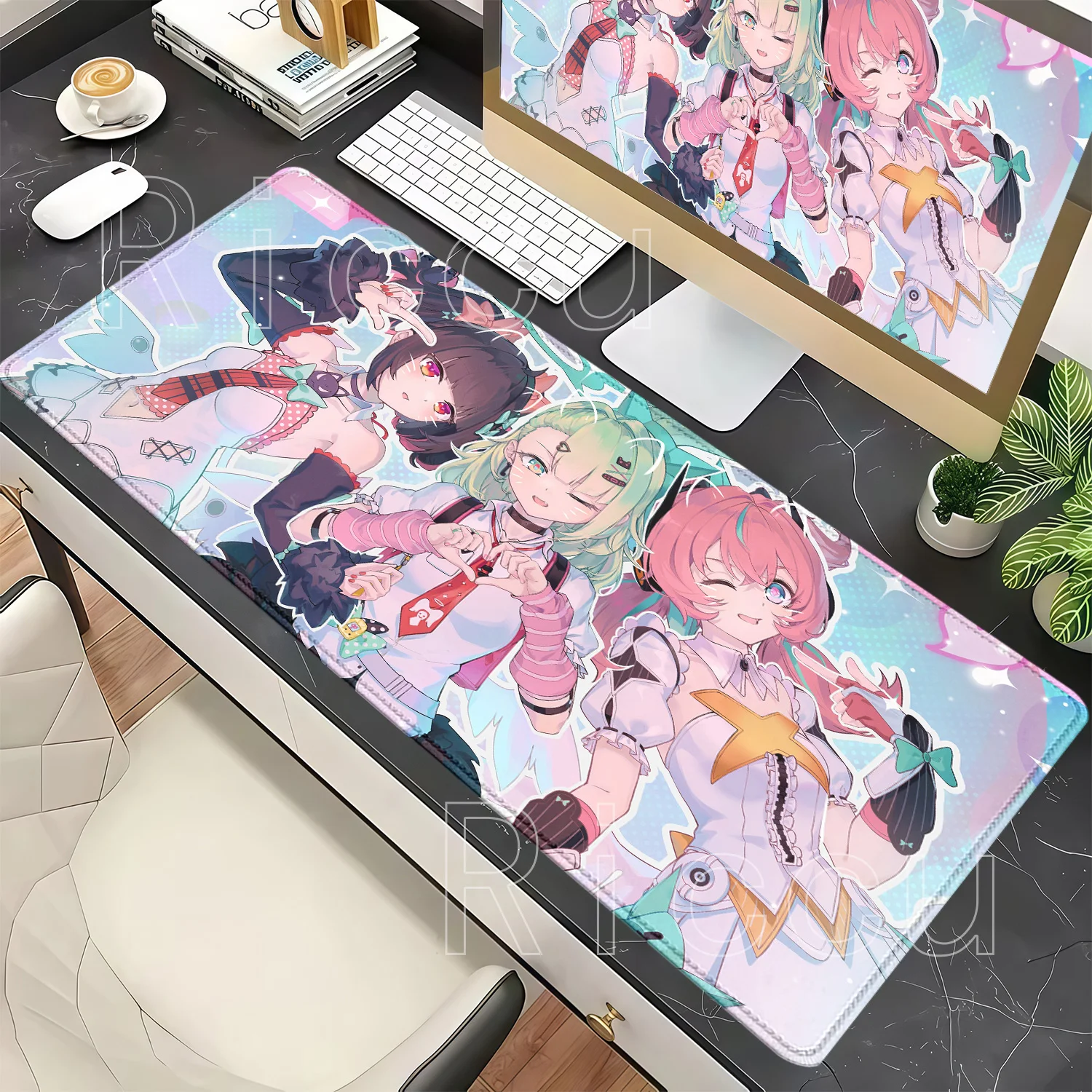 HD Printing Mouse Pad Sunna Aria Nangong Yu Angels of Delusion AOD PC Keyboard Mousepad Zenless Zone Zero ZZZ Overlock Desk Mat