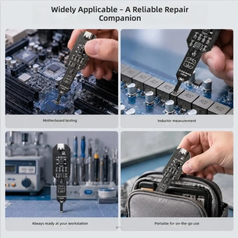 Electronics Repair Inductance Tester Board, 3rd Generation Component Review Tool, 12 Circuit Service Use Today