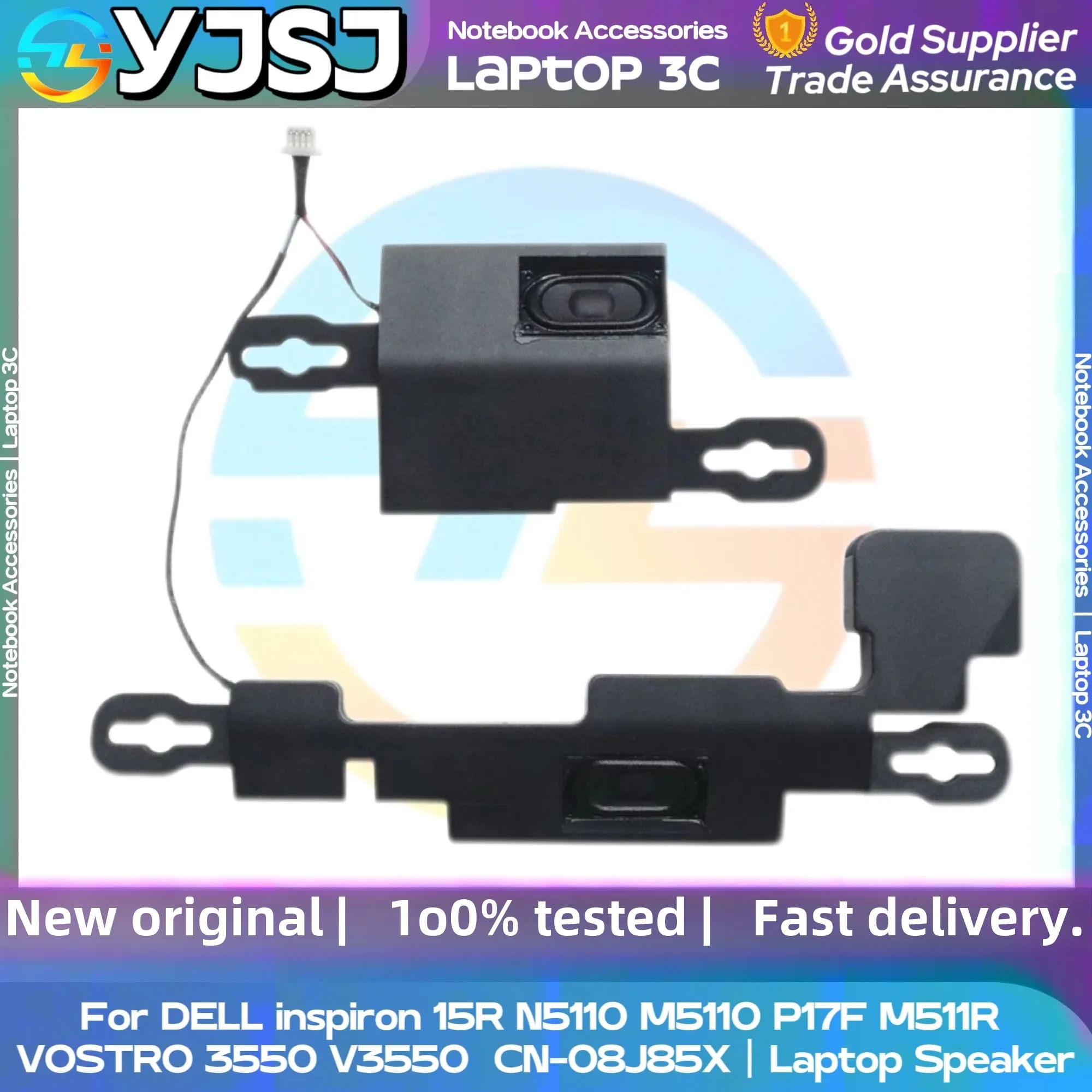 

New Original Laptop Speaker For DELL inspiron 15R N5110 M5110 P17F M511R VOSTRO 3550 V3550 horn audio 23.40913.001 CN-08J85X