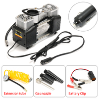 12V 150PSI 60L Air Compressor Car Tire Inflator Pump Portable 150PSI 4WD Kit Pressure Pump Dual Cylinder Pressure Pump Tool Sets
