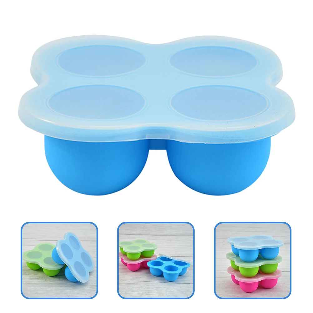 

Silicone Baby Food Storage Containers Portable Boxes Freezer Safe Tray Complementary Food Box Vegetable Fruit Puree Cheese