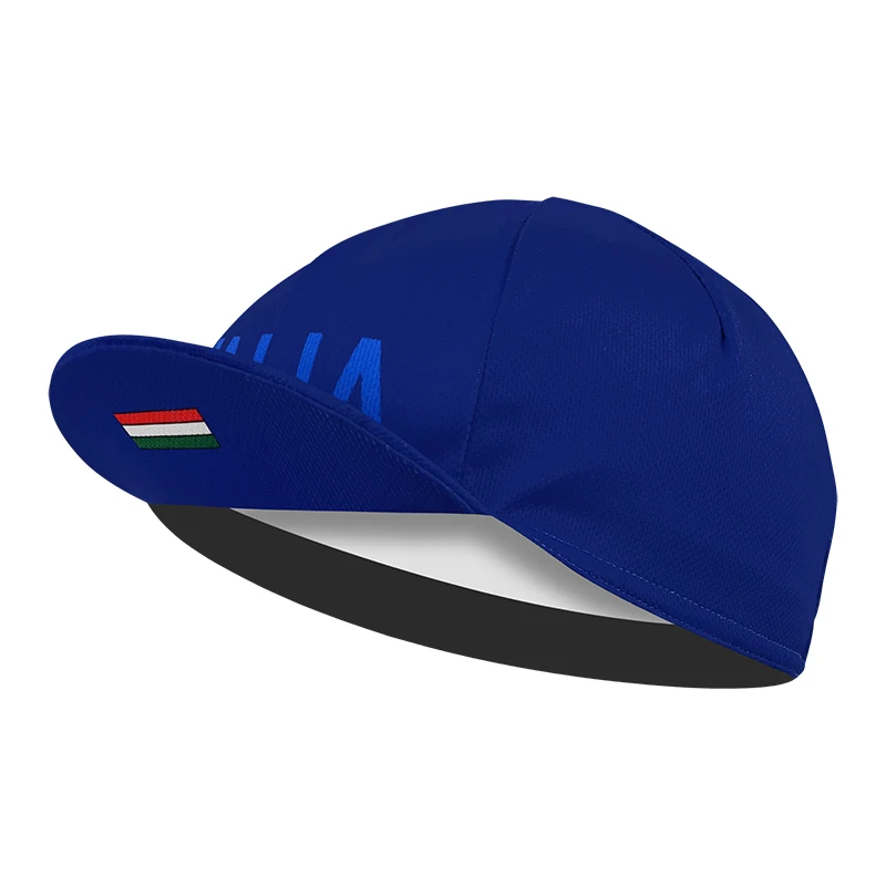 Classic blue cycling cap, simple and popular, blue sweat-absorbing Italian elements