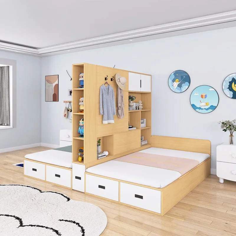 Small apartment does not disturb each other, double bed, tatami bed with partition
