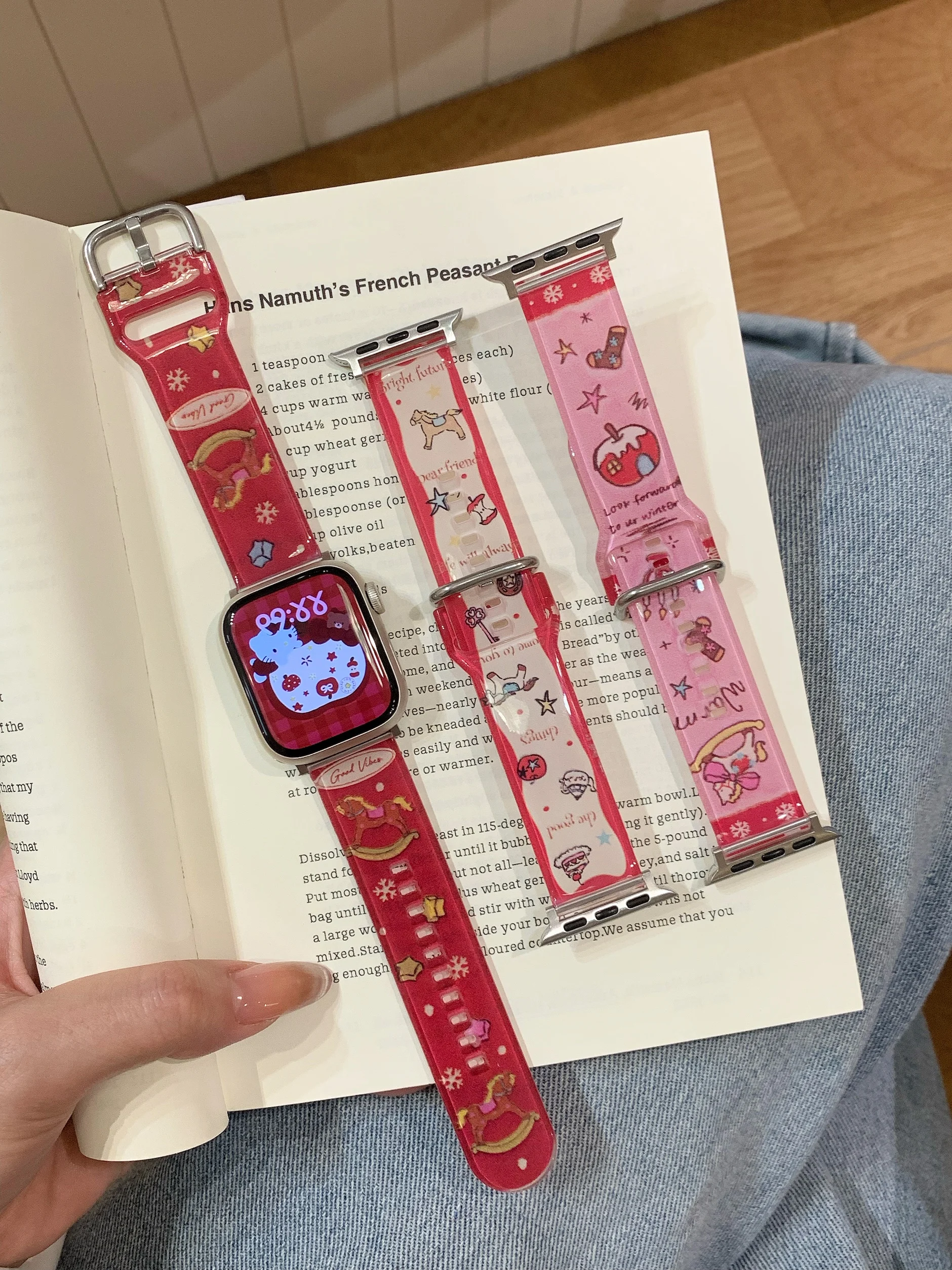 

TPU Strap New Year Edition For Apple Watch S10 46mm 45 44 42 41 40 38mm For Iwatch Series 49mm Ultra Strap Attractive Strap