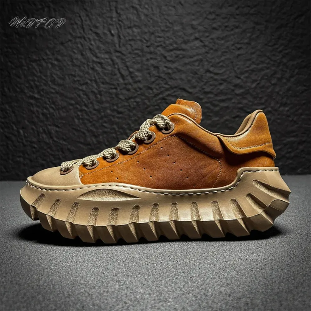 

Массивные кроссовки, мужская дизайнерская спортивная обувь, модная повседневная обувь из микрофибры, дышащая обувь на плоской платформе, увеличенная высота