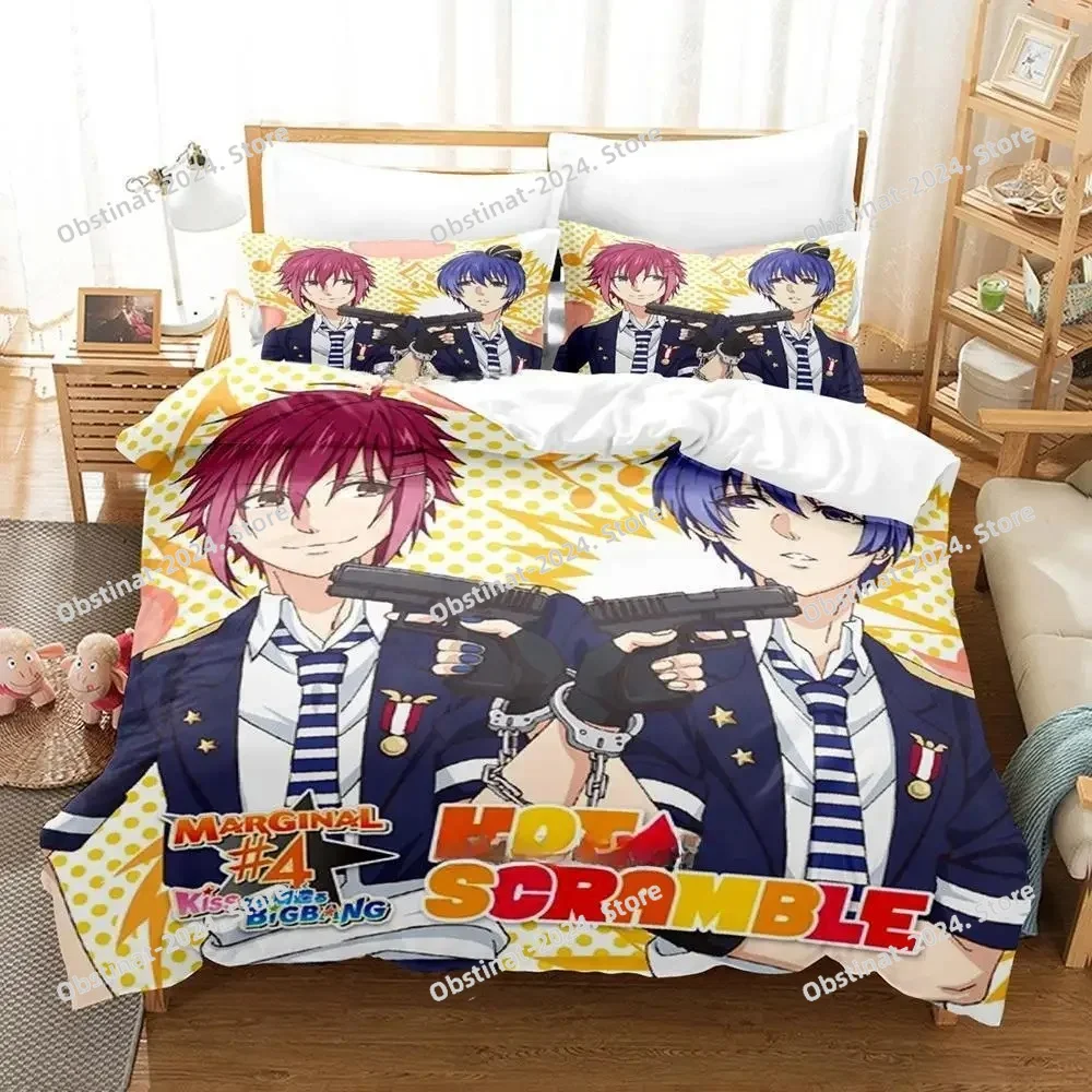 3d Anime Marginal #4 Bedding Set Printed Duvet Cover Pillowcase Single Double Style Queen King Size Sets Home Textile