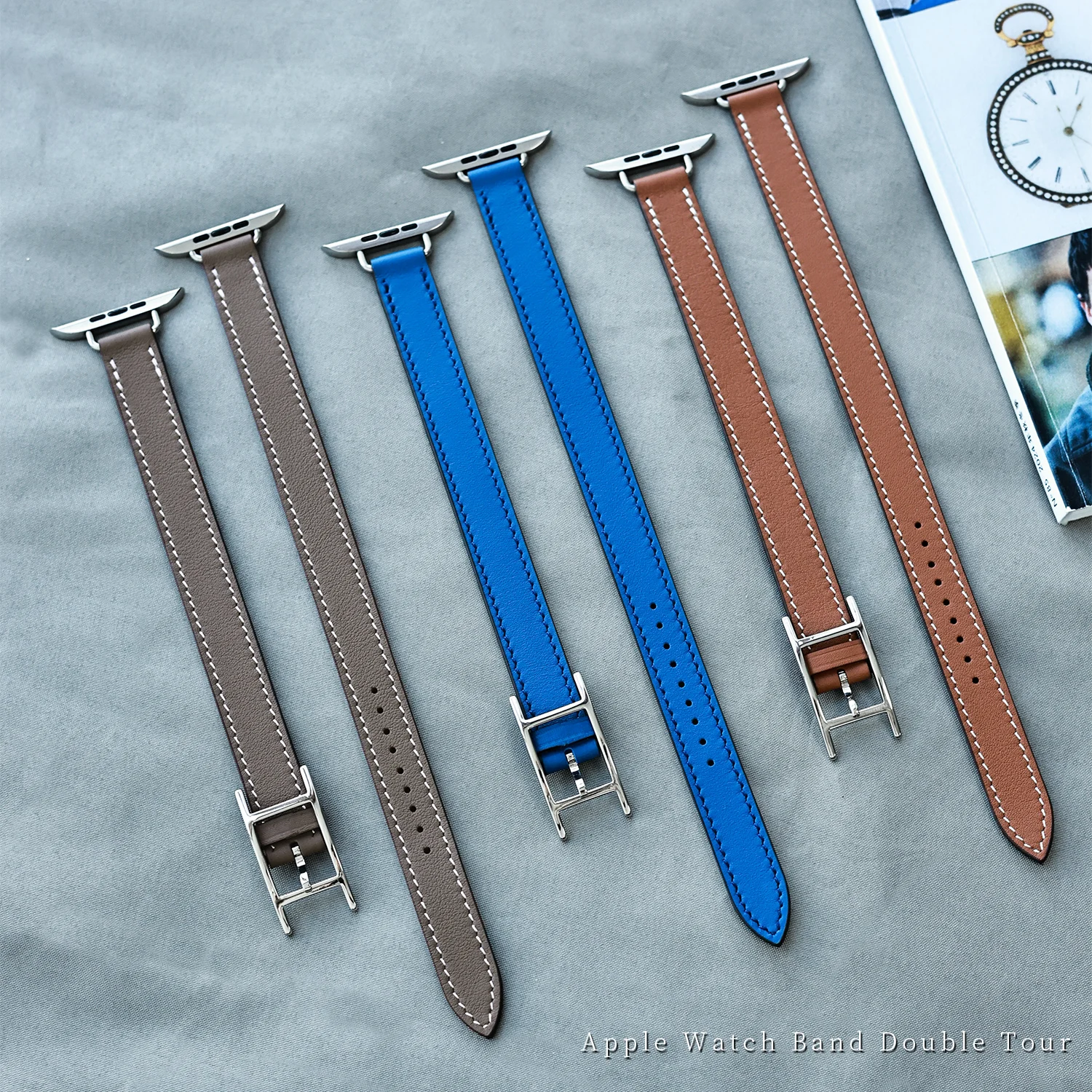New Double Tour Hapi Attelage Band For Apple Watch Ultra 3 2 Strap Series 11 10 9 8 7 6 5 Se 3 42MM 45MM 46MM 49MM