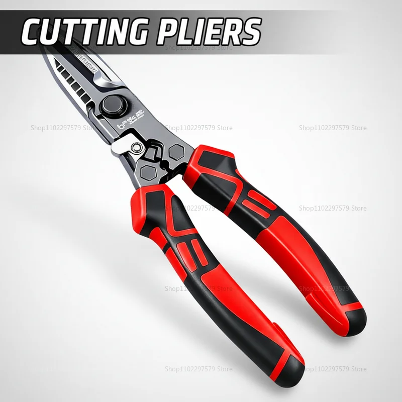 

MultiFunctional electric scissors, equipped with a compression cutting wrench, suitable for cutting metal plates and cable wires