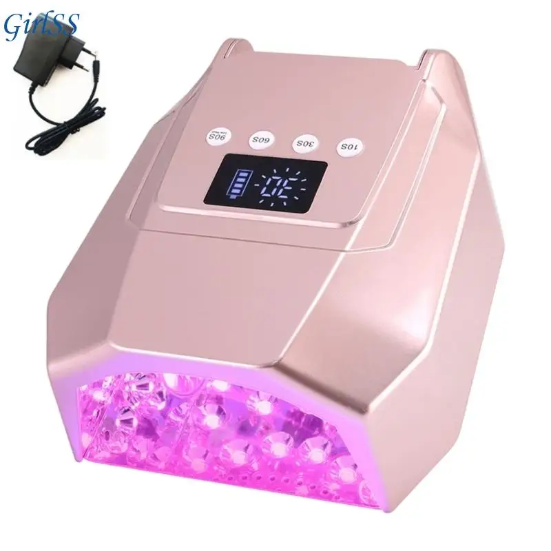 Lampa do suszenia paznokci o mocy 98 W Lampa LED do utwardzania żelu 4 ustawienia timera 30 koralików Automatyczne wykrywanie