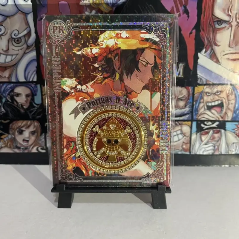 Anime ONE PIECE Rare PR Rhinestone Inlay Card Luffy Hancock Zoro Perona Toys for boys Collectible Cards Christmas Birthday Gift