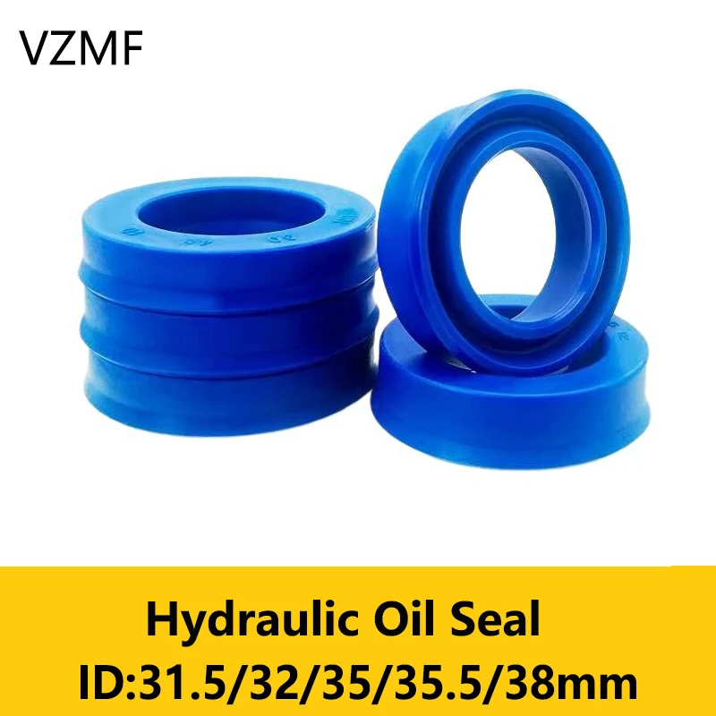 UN Radial Shaft Hydraulic Seal ID 31.5-38mm Polyurethane Piston Shaft Piston Rod PU Single Lip U-shaped Cup Oil Seal