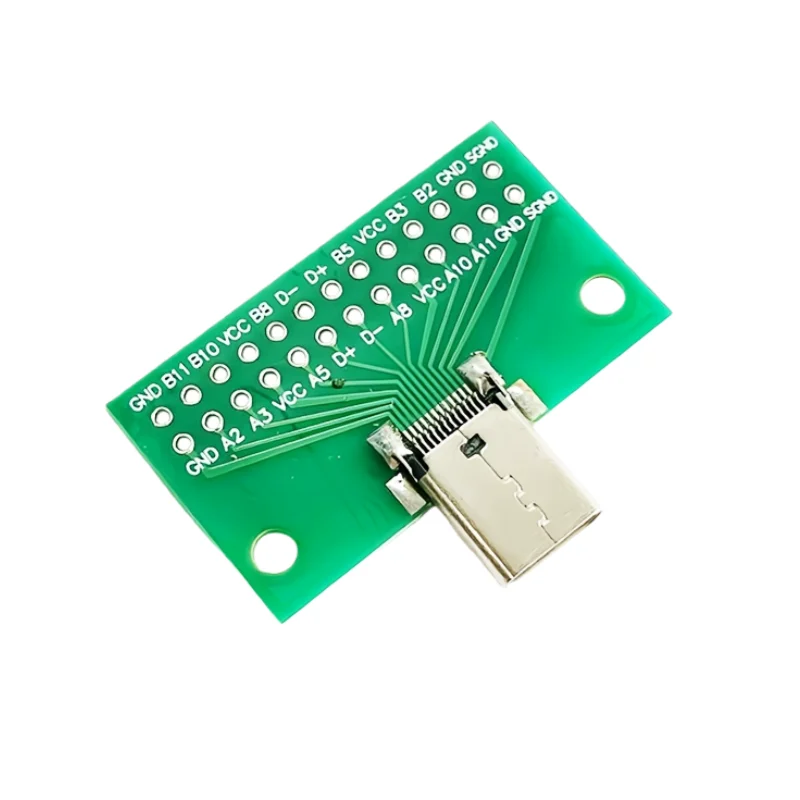 Type-C Male/Female Test Board Double-Sided Reversible 24-Pin Header USB 3.1 Data Cable Adapter