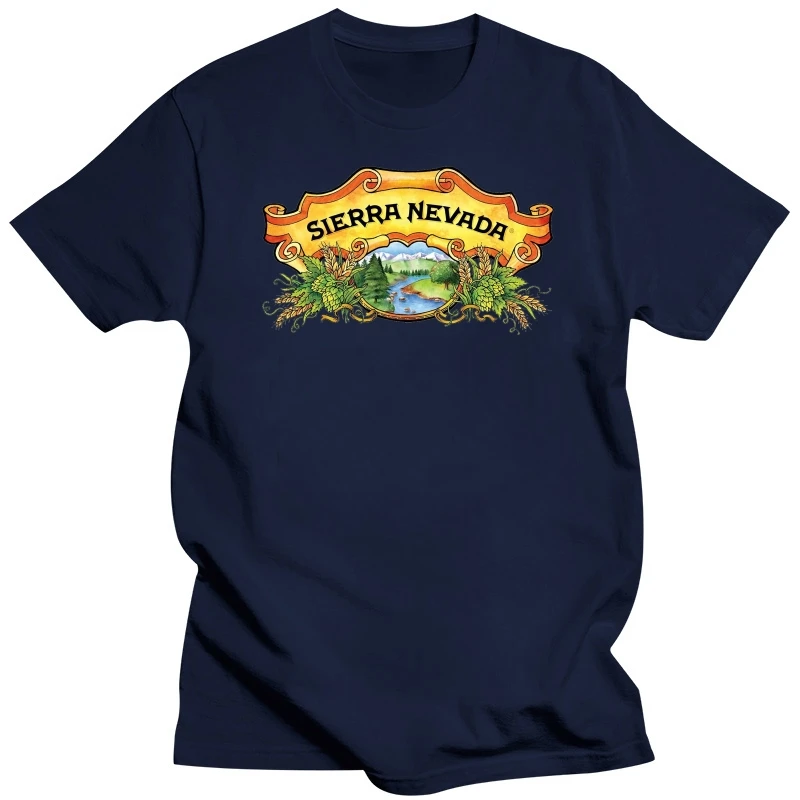 SIERRA NEVADA Retro Logo Beer Tee T-shirt Mens Tshirt Size S to 3XL Cotton Black