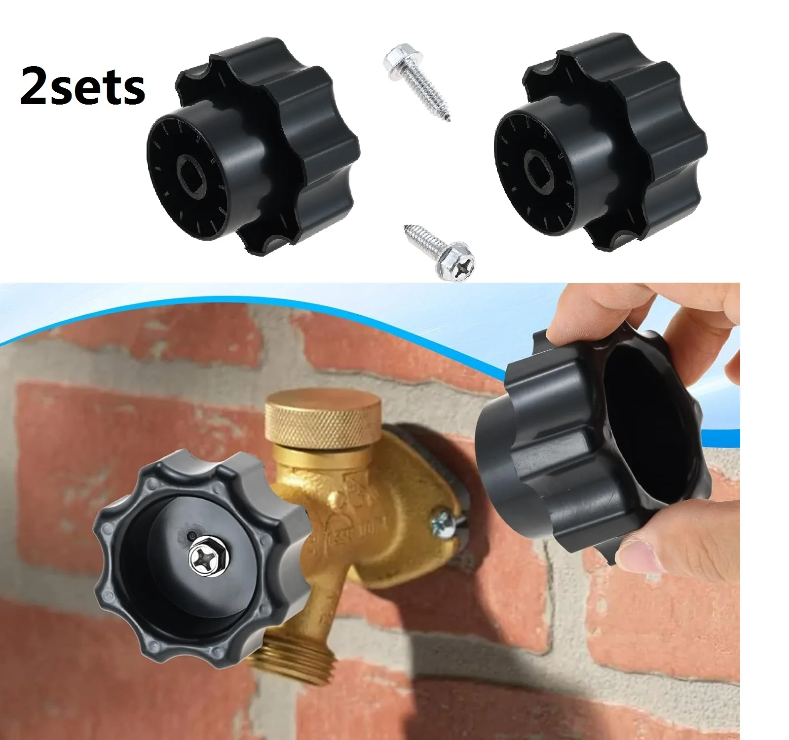 

2 шт., настенная ручка для гидранта 630-7965, подходит для Prier Mansfield 500 400 300, уличный смеситель, сменное колесо в форме морозостойкости