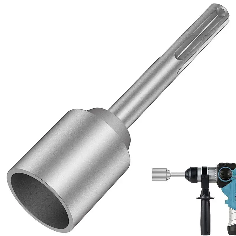 #53B (Silver)SDS-Max Ground Rod Driver, Heavy Duty Steel Drill Bit Driver(1.77 In),Tools & Building Supplies